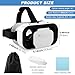 VR Headset, 3D VR Glasses Virtual Reality Headset for Kids & Adults with Controller, Universal Virtual Reality Goggles Compatible 4.7-6.5