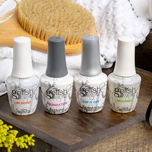 Gelish Fantastic Four Essentials Collection Soak Off Gel Nail Polish Kit, 15 Ml #TOP3