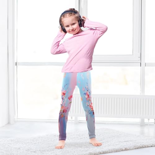 Toddler Girls Leggings Printed Yoga Pants Leggings Painting Wall Flower for Kids4