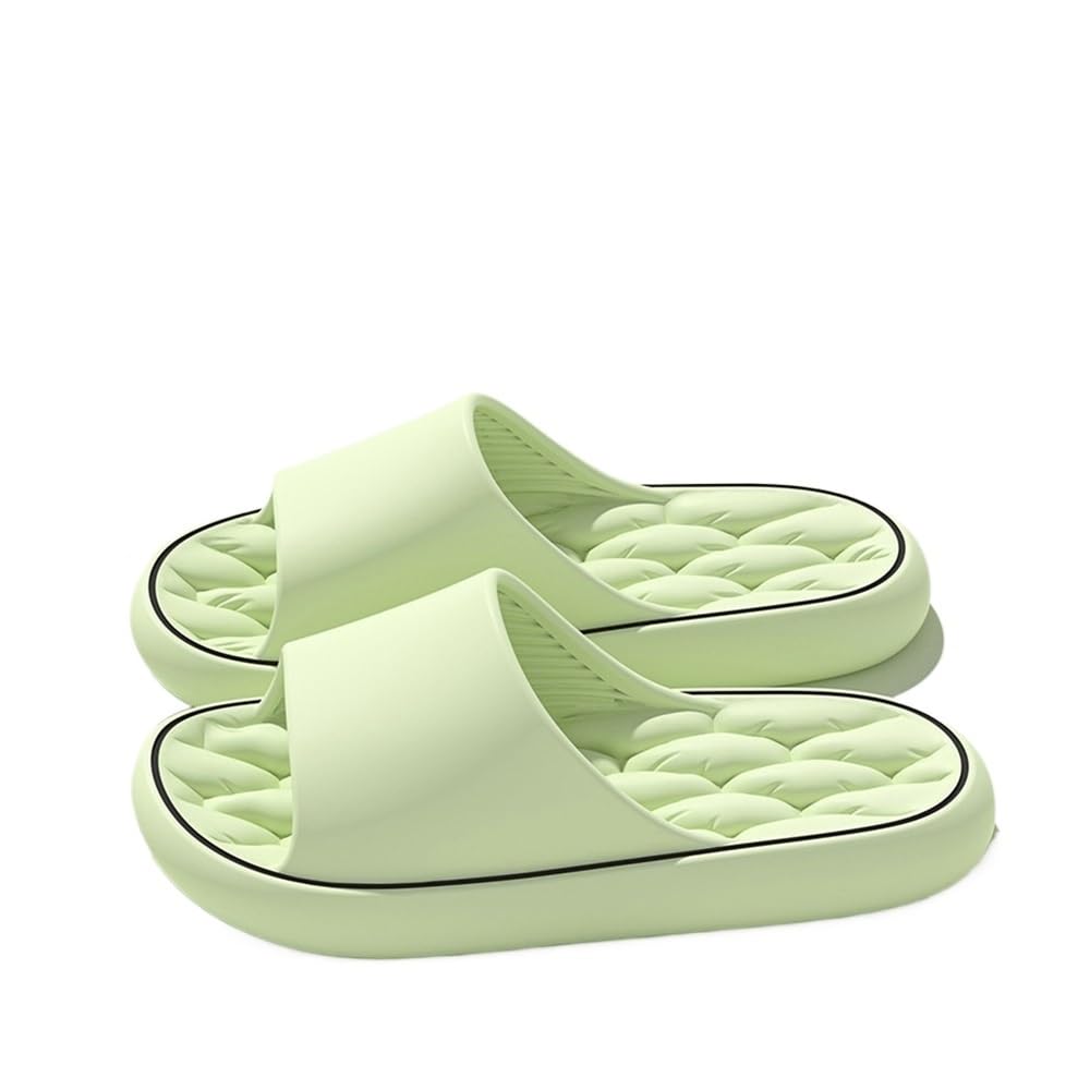 Chaussures de douche et de plage en EVA vert pour se détendre à la maison