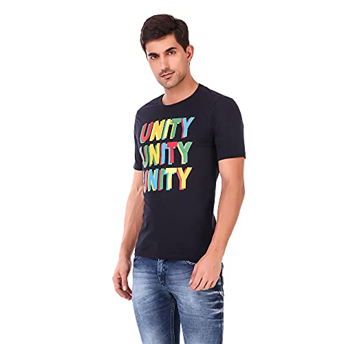 Image of Stories.Label Cotton Printed T-Shirts for Men in Regular Fit and Round Neck