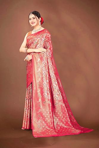 FASHIONFRICKS pink kanjivaram silk saree – image 4