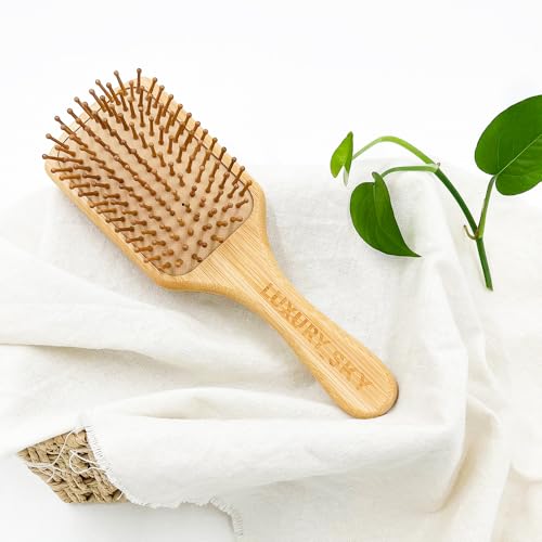 Luxury Sky Luxury Sky Bamboo Hair Brush - Anti-Frizz thumb #1