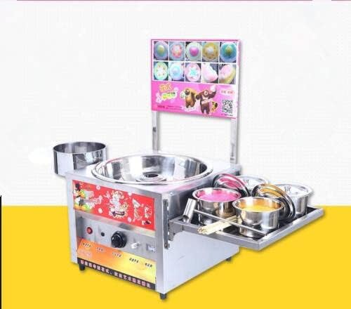 Upgrade Fancy Art Cotton Candy Machine Stainless Steel Gas Cotton Candy Machine