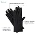 isotoner womens Stretch Classics Fleece Lined Winter Gloves, Black, One Size US