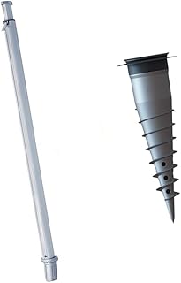 GARD&ROCK - Équipement de jardin - Kit Mat voile d'ombrage + base d'ancrage