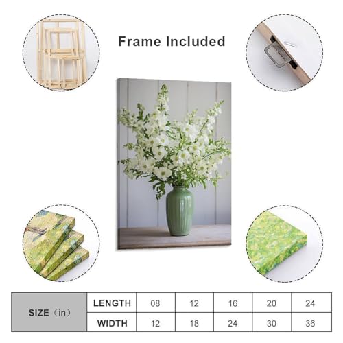 Toile moderne orchidée verte pour illuminer une chambre ou un salon sombre - 2