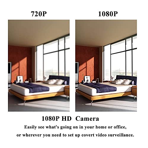 Image of DEATTI 4K UHD Spy Hidden in WiFi Clock Hidden Camera Wireless IP Video Recorder Indoor Security Surveillance Camera Nanny Cam 140 Angle Night Vision /Motion Detection (DECM29)