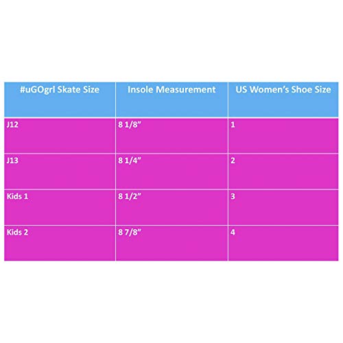 Lenexa uGOgrl Roller Skates for Girls - Kids Quad Roller Skate - Indoor, Outdoor, Derby Children's Skate - Great Youth Skates for Beginners (Pink, Kids 1) - Thumbnail 5