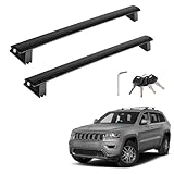 Roof Rack Cross Bars Compatible with 2011-2021 Grand Cherokee, Luggage Carrier CrossBars for Rooftop Cargo Luggage Kayak Bicycles Canoe with Grooved Side Rails