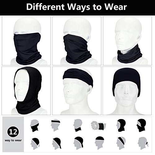Image of SATINIOR Summer Neck Gaiter Mask Windproof Scarf UV Protection Balaclava Bandanas Breathable Outdoor for Men Women