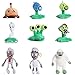 9 Piezas Plants Vs Zombies Muñeco De Peluche Kawaii PVZ Juego Juguetes De Peluche Suaves para Niños 15-30Cm