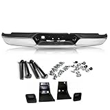 SOCKIR Anti-Rust Coating Rear Step Bumper Assembly Fit For 2002-2008 Dodge Ram 1500 2003-2009 Ram 2500 3500 Pickup Truck Back Bumper Chrome CH1103111