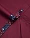 Hi-Tie Maroon Stretch Dress Shirts for Men Navy Floral Collar Long Sleeve Casual Button Down Regular Fit Wrinkle Free Shirt Business Party