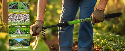 Telescopic Stand-Up Garden Rake (69 to 100cm) - Image 7
