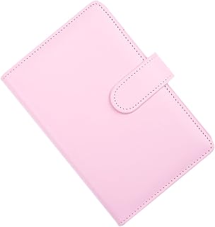 Ciieeo Fichário De Couro Para Caderno Mini Bloco De Notas Fichário De Viagem A5 Fichário De Couro Bíblia Lista De Tarefas Manual De Folhas Soltas Pu Diário Revista Álbum De Recortes A6