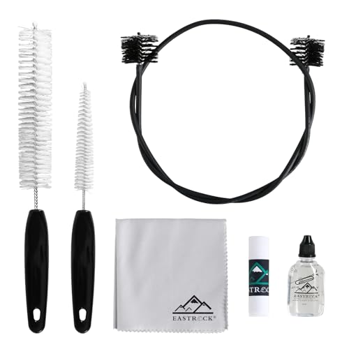 EASTROCK Trumpet Cleaning Kit,Trumpet Care Kit 6PCS,Valve Oil, Slide Grease,Cleaning Cloth,Valve...