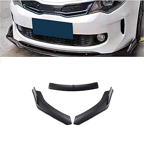Spoiler avant Kia Optima K5 lèvre diffuseur mentonnière noir mat 2014-2017