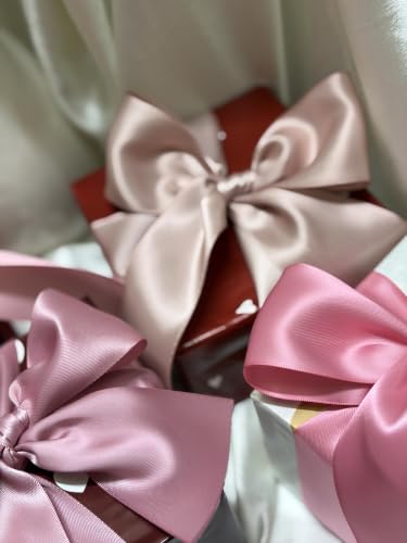 Image of Bells and Whistles Satin Christmas Ribbon (Length: 10 Yards Width: 2 inch) (Antique Mauve)