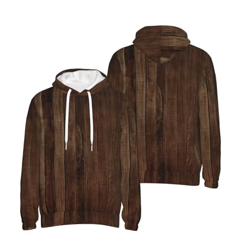 Pull à capuche pour homme chaud et confortable col rond