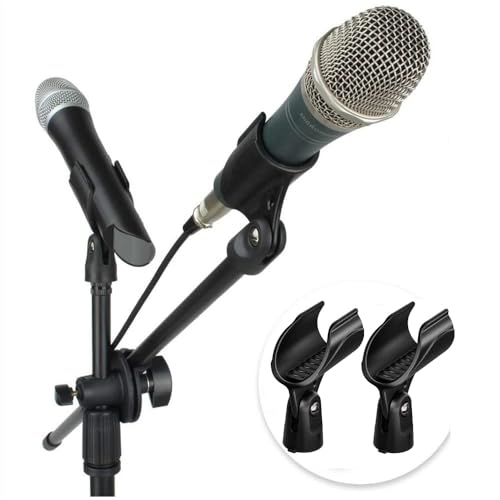 Generic WA371 Wireless Microphone Clip Holder Clamp for Shure QLXD2 SM58 Beta58a HandheldTransmitter, 2 Pack