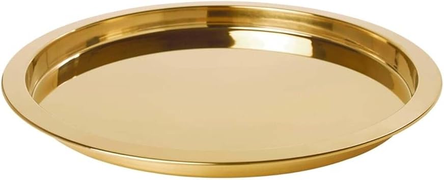 IKEA Glatt s Yuvarlak Tepsi, Paslanmaz  elik, Pirin  Rengi, 38 cm  ap 703.501.13