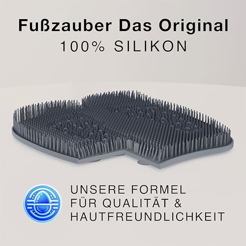 VMbathrooms Fußzauber Das Original | Rutschfeste Fußbürste für Massage & Fußreinigung | Silikon Fußwaschmatte für die Dusche | Fußschrubber mit Peeling Effekt 3