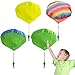 Fallschirmspielzeug Kinder-Fallschirmspielzeug 4-Teiliges Set Von Handwurf-Fallschirmflugspielzeug Geschenken Outdoor-Fallschirmkinder Outdoor-Flugspielzeug
