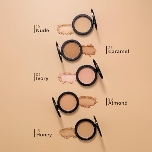 Image of Pilgrim Caramel-25 Matte Finish Compact Powder SPF 25 Absorbs Oil, Conceals & Gives Radiant Skin