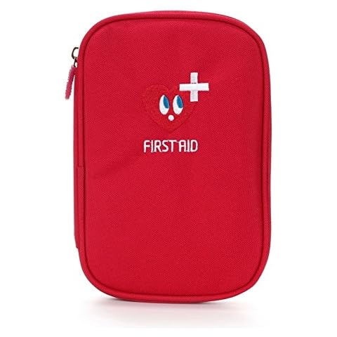 Erste Hilfe Set Leer Verbandkasten Erste-Hilfe-Koffer First Aid Kit Notfalltasche Wasserdicht Tragbar Klein Medizinisch Tasche Cover