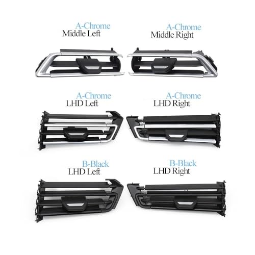 Rejilla de salida de aire acondicionado con perfil cromado para coche BMW X5 G05 LHD 5