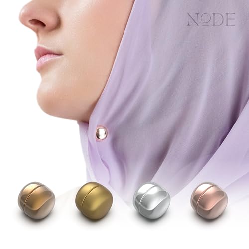 Image of NODE Hijab Magnets | Magnetic Hijab Pins for Women | Strong Hold Hijab Magnet for Scarves | Pinless & Painless Magnetic Pins for Hijab | No Snag, Stylish & Multi-Use | Durable & Lightweight