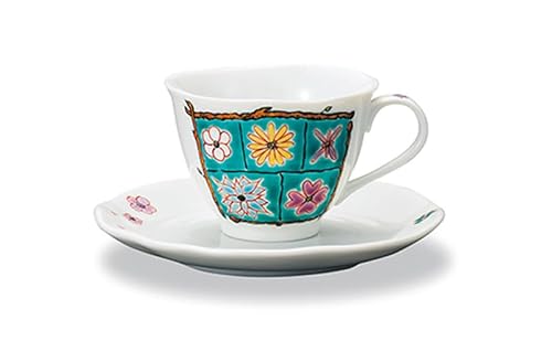 カップ&ソーサー フラワーBox グリーン 岩田玲子 民芸品 工芸品 ティーカップ コーヒー 紅茶 食器 キッチンアイテム キッチン雑貨