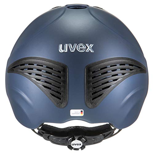 Reithelm Uvex Exxential für Damen und Herren in mattem Blau