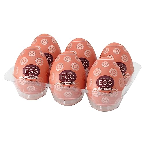 Masturbateur Tenga Egg Gear Stronger marron à stimulations intenses