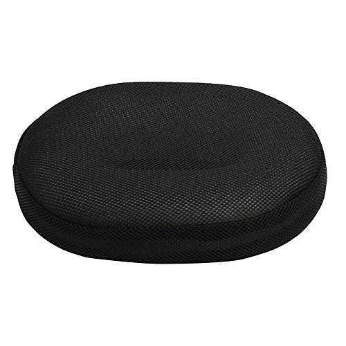 Scorpiuse Donut Seat Cushion Pain Relief for Haemorrhoids Hip Bursitis and General Coccyx Pain Memory Foam Donut Sitting Pillow (Black)