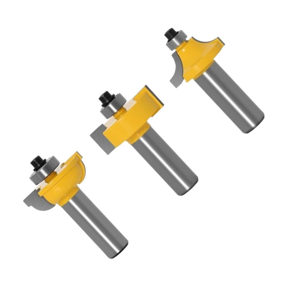 3 Piezas Talla de Madera Moldeado de Perlas Fresa de Tupia