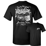 Smoky Mountain Moonshine T-Shirt American South Drinking Men's Novelty Shirt Black X-Large