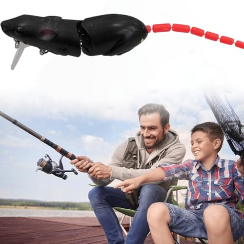 Topwater Ratte Wakebait Mehrteiliger Mausköder Künstlicher Köder Ratte Minnow Köder Angeln Bassköder