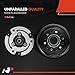 A-Premium Air Conditioner AC Compressor Pulley and Front Plate Compatible with Volkswagen Jetta 2005-2016, Passat 2012-2014, Golf 2010-2014, Beetle 2006-2010 2012-2014, Rabbit 2006-2009 & Audi