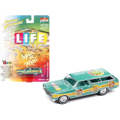 Johnny Lightning 1965 Chevrolet 2-Door Station Wagon miniatura 2