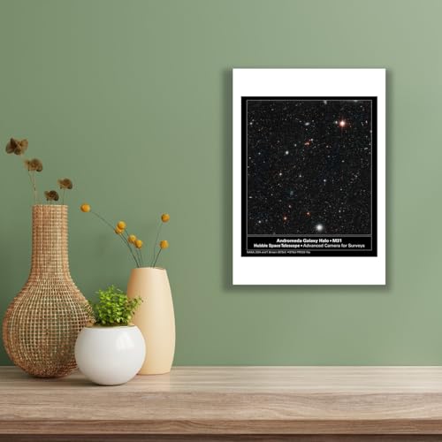 Poster Hubble M31 Andromeda Galaxy Deep Field impression d'art mat grand format