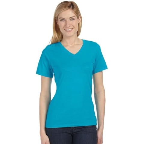Bella Canvas Women's Relaxed V-Neck T-Shirt Cover