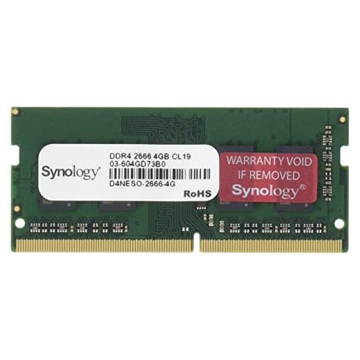 Synology D4NESO-2666-4G Module de mémoire 4 Go 1 x 4 Go DDR4 2666 MHz