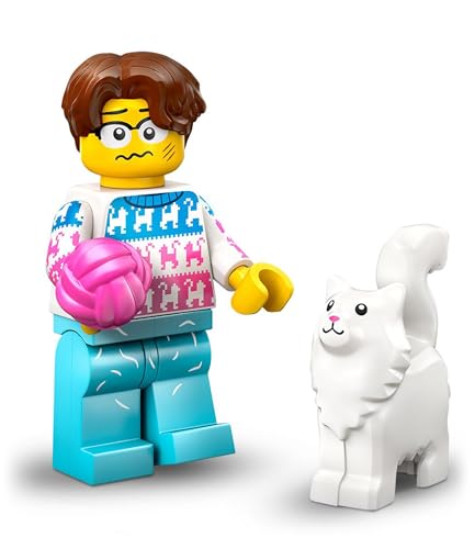 Image of Lego Mini Figures Series 27: Cat Lover (Cat Lover), Mini Figures Lego Set, Lego Figures Individually to Collect (Lego 71048) - Lego Novelties 2025