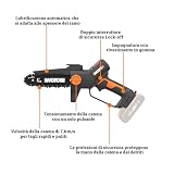 WORX WG327E.9 - Mini motosega a batteria, 20 V, senza batteria e - 15
