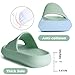 OUYADU Kids Cloud Slides Boys Girls Flip Flops Slip On Beach Sandals Youth Pool Shower Shoes EVA Summer Slippers（Green,4 Big Kids）