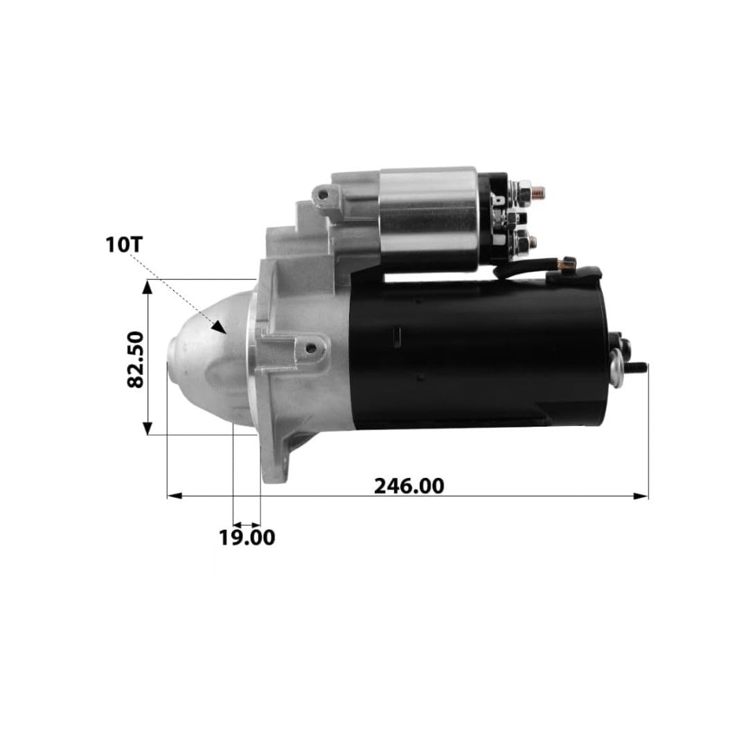 TT15596 PRO Motorino di avviamento per auto 12V, 2.00 KW. Compatibili con OPEL, SAAB. Eccellente rapporto qualità-prezzo. Installazione facile e garanzia.