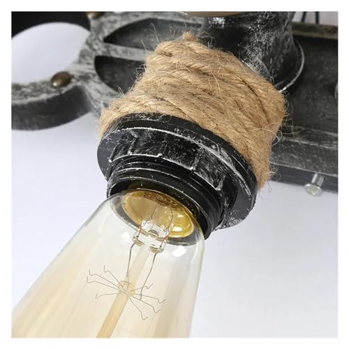 Applique murale LED industrielle double tête E27 pour intérieur - 4