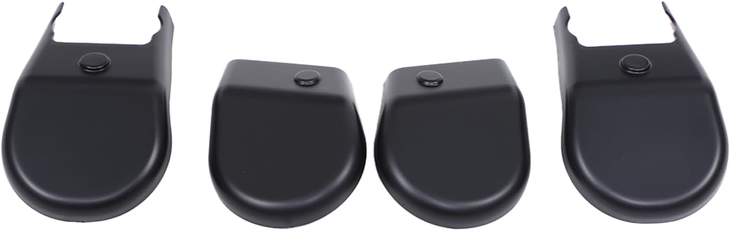 Compatible with Toyota Hilux 2015 2016 2017 2018 2019 2020 2021 2022 4PCS Black Anti-dust Seat Bracket Fixing Bolts Cover Trims Accessories (Matte Black)